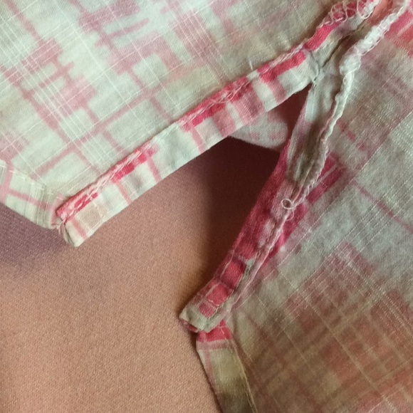 FINAL SALE PRICE Allison Daley Pink Plaid Blouse in Size 12 - Picture 8 of 8